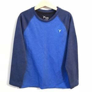 Old Navy Active Waffle Blue Long Sleeve Base Layer Kids Small